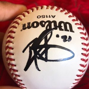 Bud Norris autographed baseball